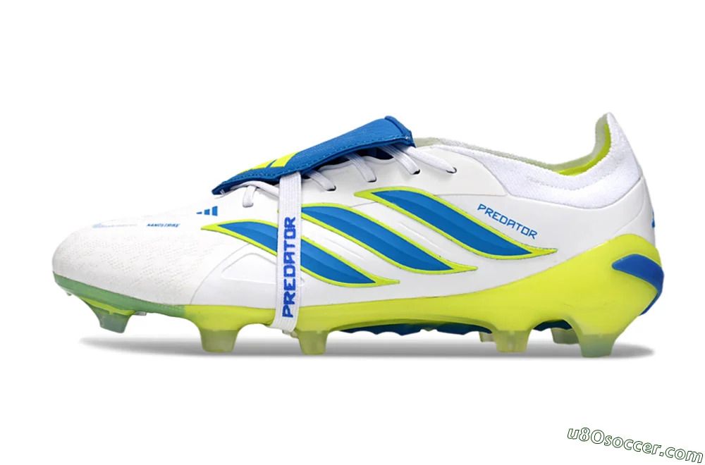 Predator 26 Elite Fold-Over Tongue Club FG Soccer Shoes World Cup Football Cleats - Cyan Blue     ⚽👟