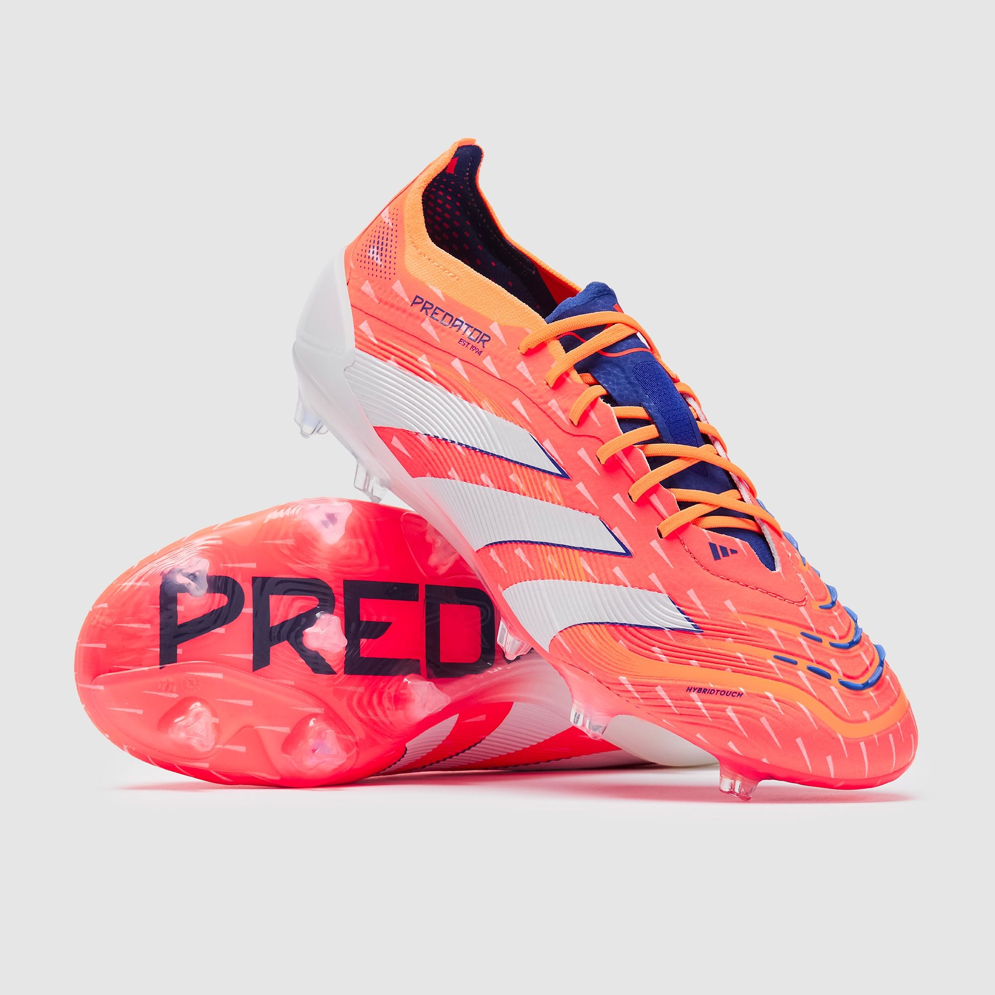 Predator Elite Signal Coral Soccer Shoes/Football Boots- orange Firm Ground Football Soccer Cleats⚽👟