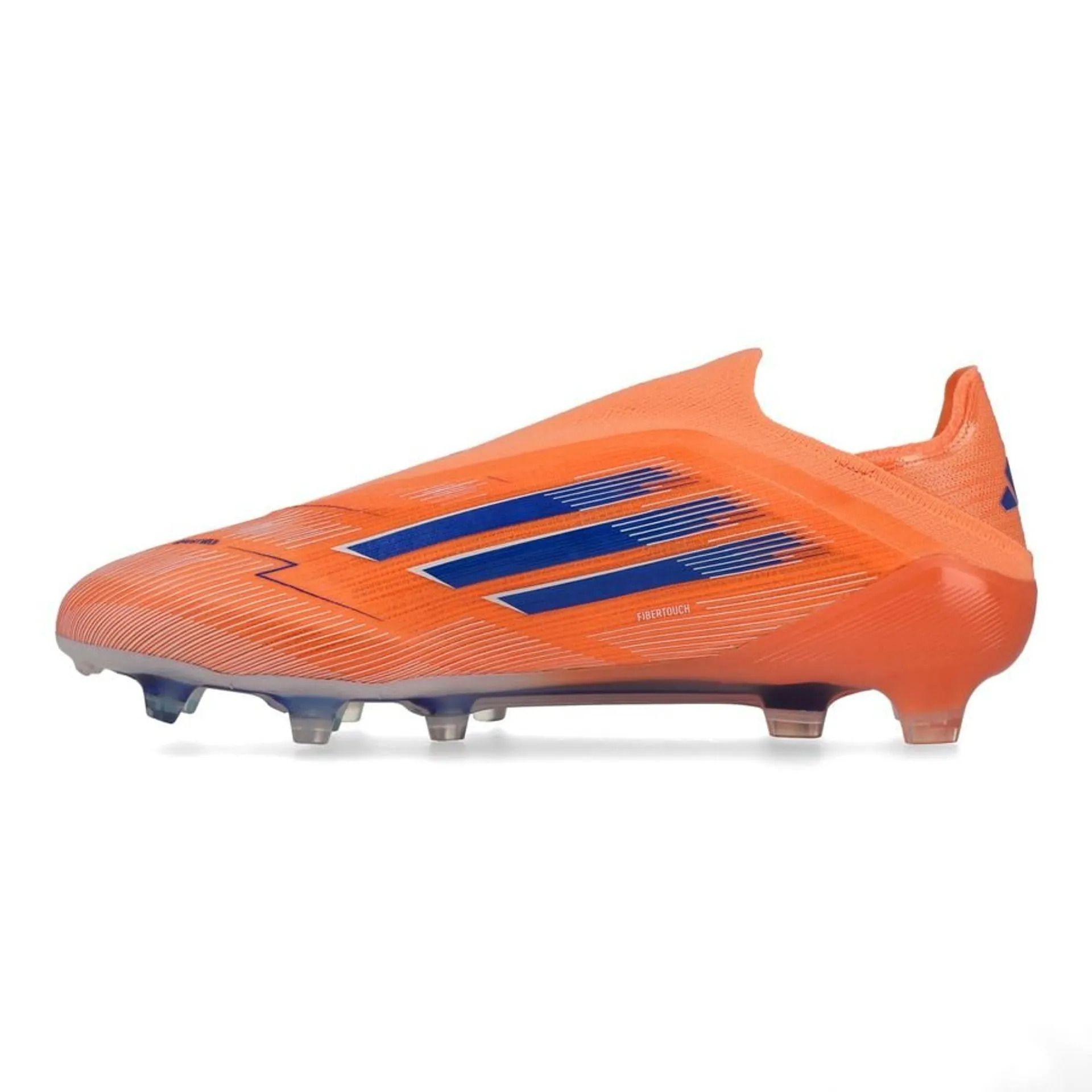 F50 Laceless  Elite Signal Coral Soccer Shoes/Football Boots- orange Firm Ground Football Cleats  ⚽👟