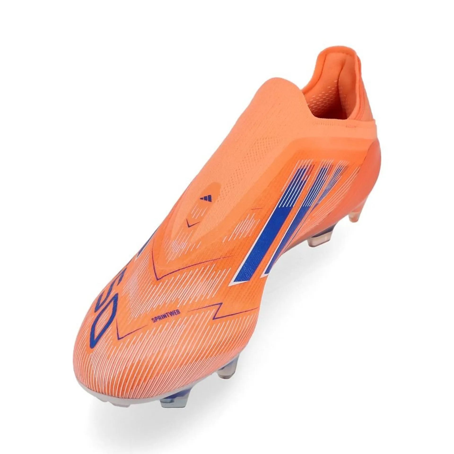 F50 Laceless  Elite Signal Coral Soccer Shoes/Football Boots- orange Firm Ground Football Cleats  ⚽👟