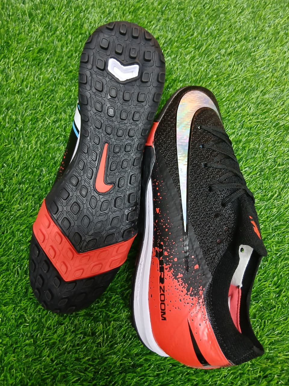 Air Zoom "Redback Spider"  Edition Vapor XVI Football Astro Turf Artificial Grass Soccer Shoes AG ⚽👟