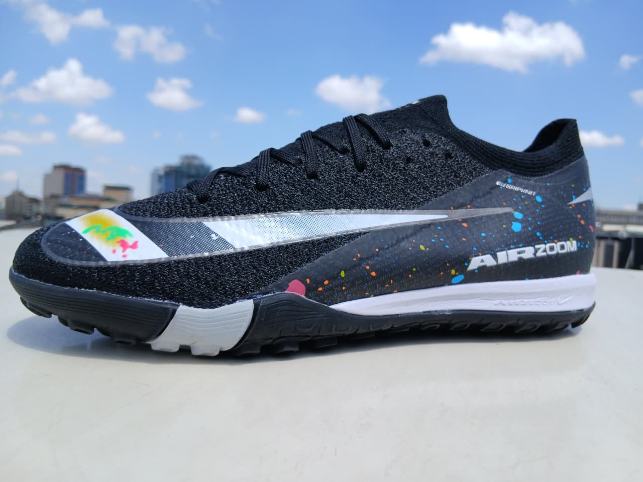 Air Zoom "Splatter" Edition Vapor 16 Mercs Trainers Soccer Shoes Football Artificial Grass Boots  ⚽👟