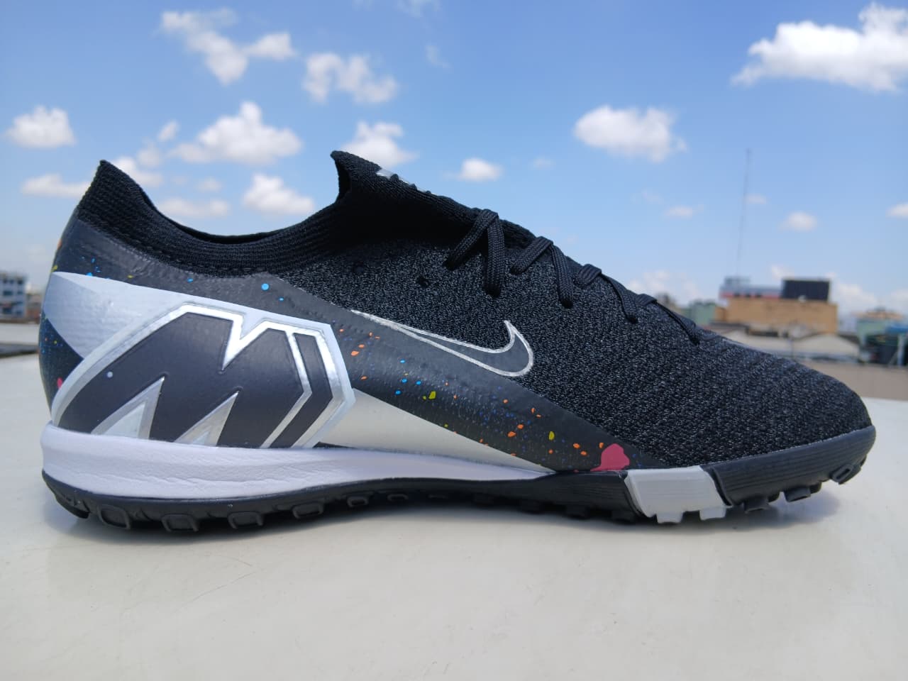 Air Zoom "Splatter" Edition Vapor 16 Mercs Trainers Soccer Shoes Football Artificial Grass Boots  ⚽👟