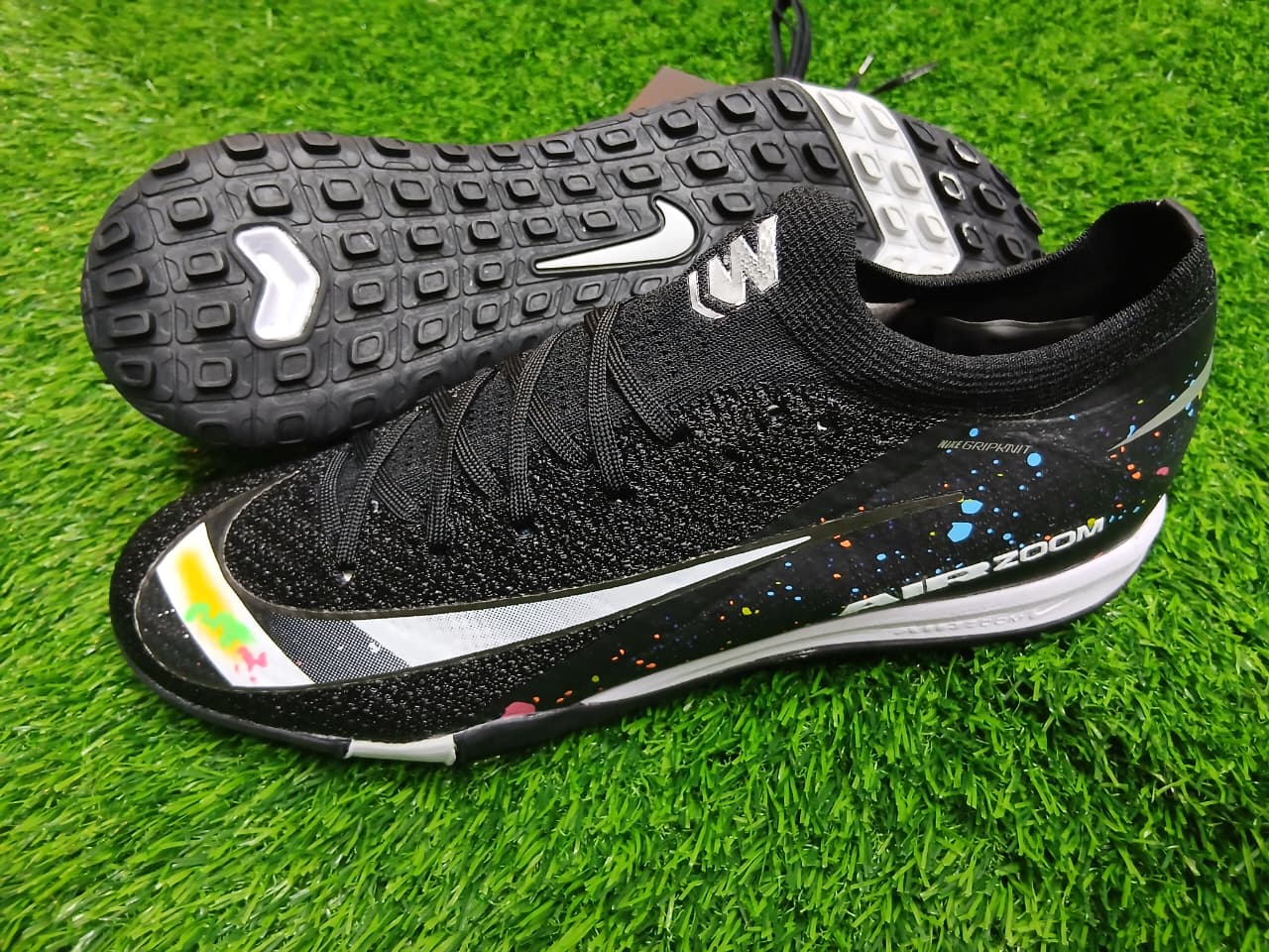 Air Zoom "Splatter" Edition Vapor 16 Mercs Trainers Soccer Shoes Football Artificial Grass Boots  ⚽👟