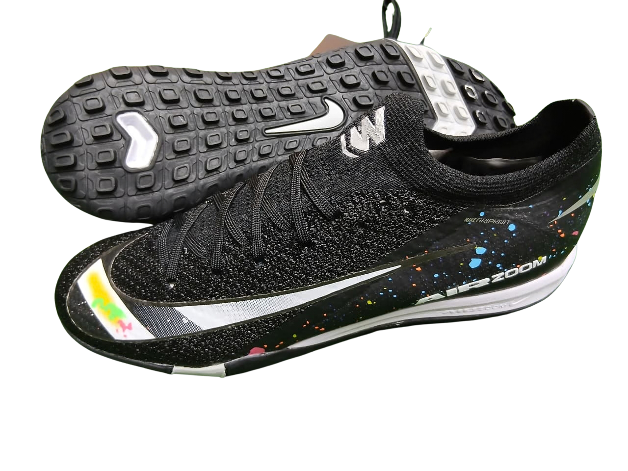 Air Zoom "Splatter" Edition Vapor 16 Mercs Trainers Soccer Shoes Football Artificial Grass Boots  ⚽👟