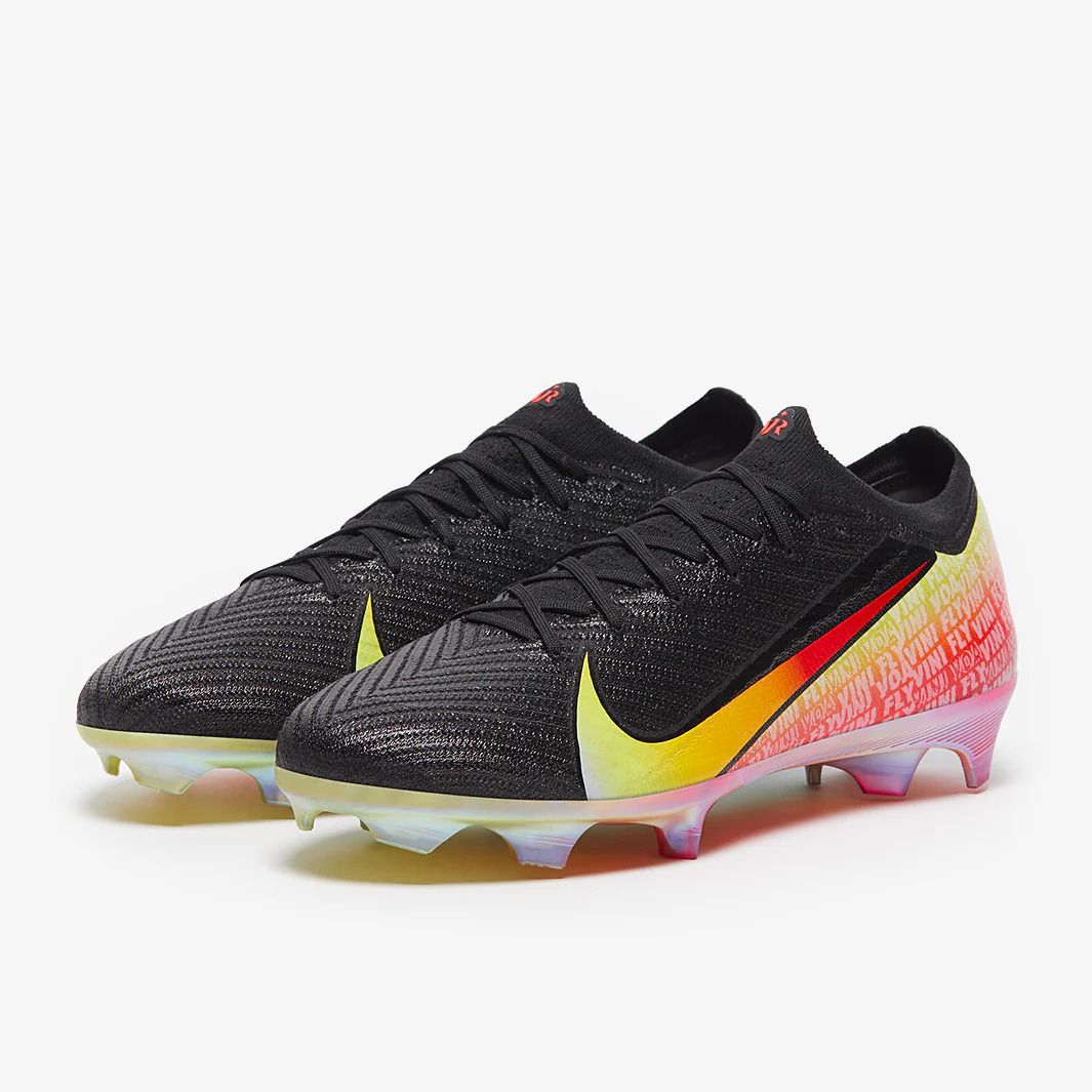 Merc Vapor XVI Soccer Shoes - "Vini Jr"  Black/Dynamic Merc Football Boots 🦶⚽👟