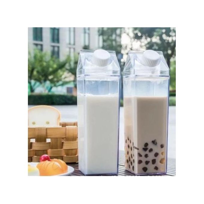 1L acrylic fridge bottle with tight duo lid available in clear