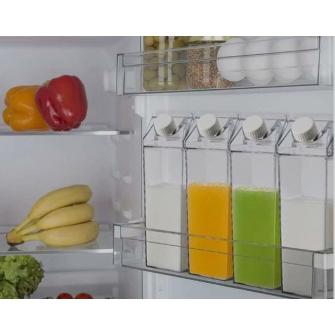 1L acrylic fridge bottle with tight duo lid available in clear