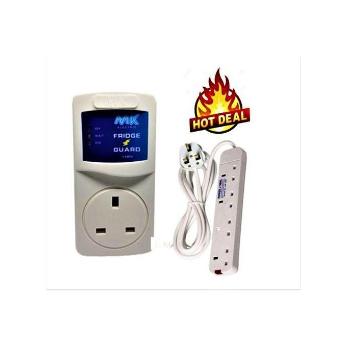 MK fridge guard + free 4 way extension,original surge protector fridge guard for fridges and other home equipments