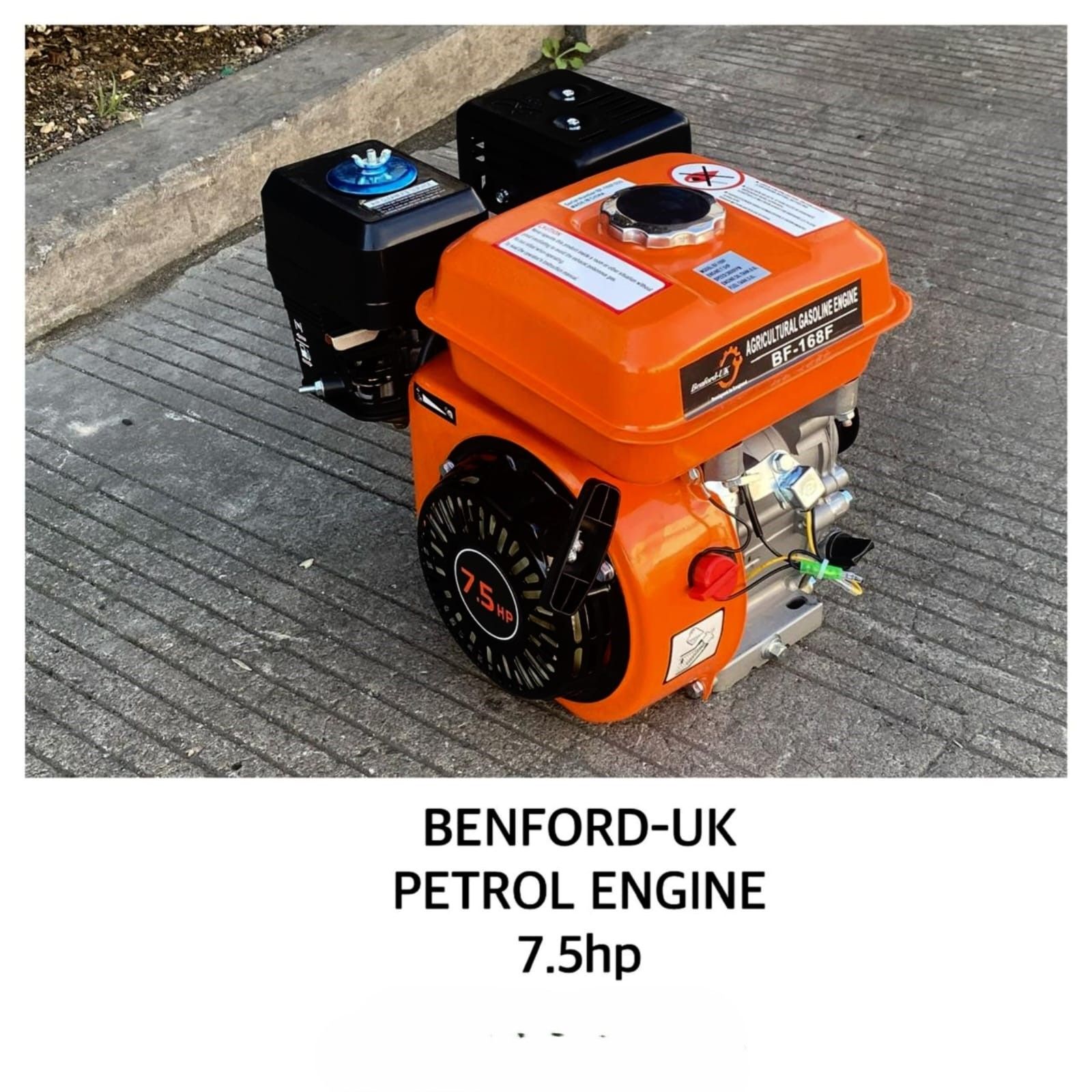Benford-UK BF-168F Petrol Engine 7.5hp Agriculture Gasoline Engine