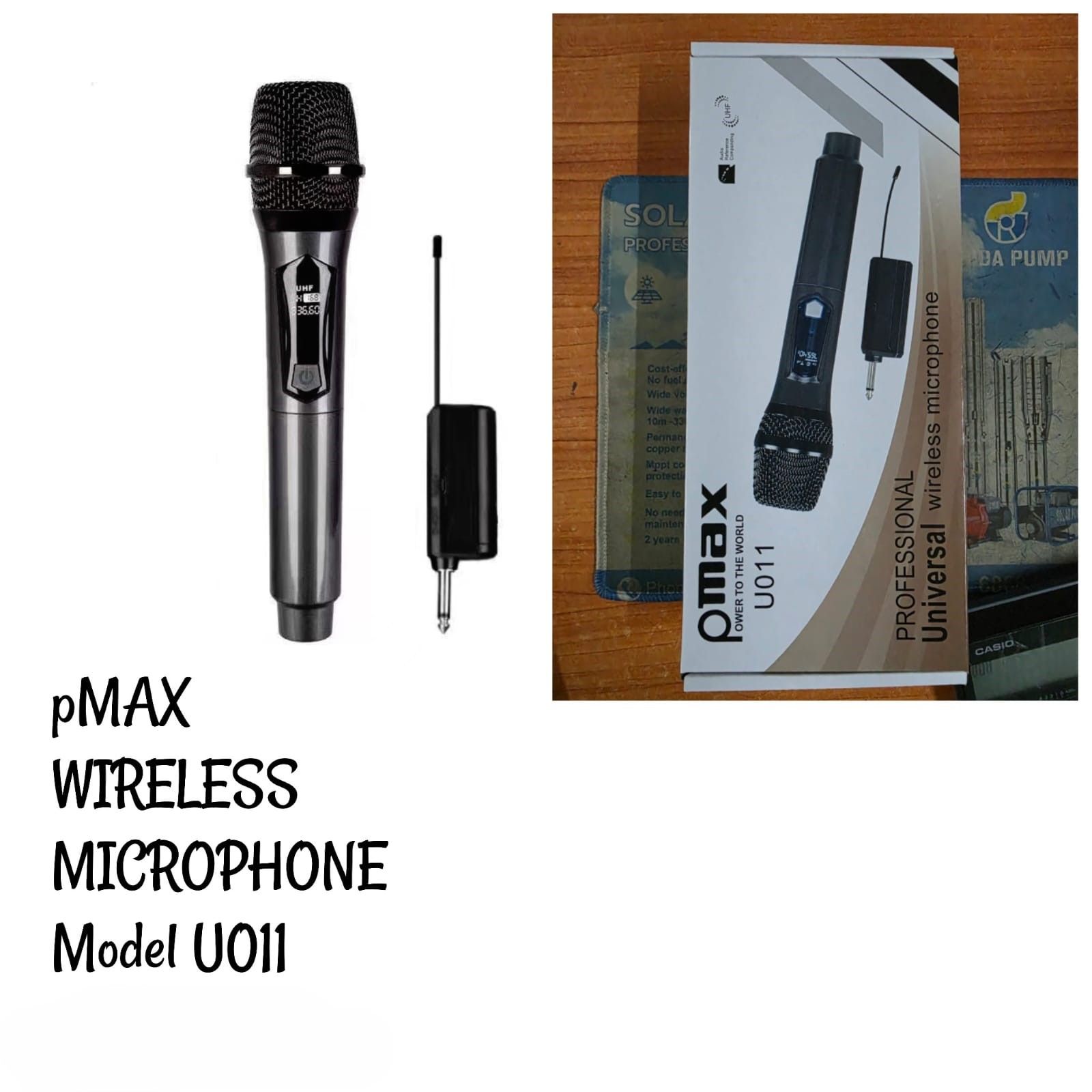 pMAX U011 Wireless Microphone Professional Universal Wireless Microphone