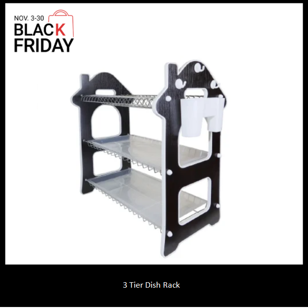 3 Tier Dish Rack Kitchen Utensils Organizer