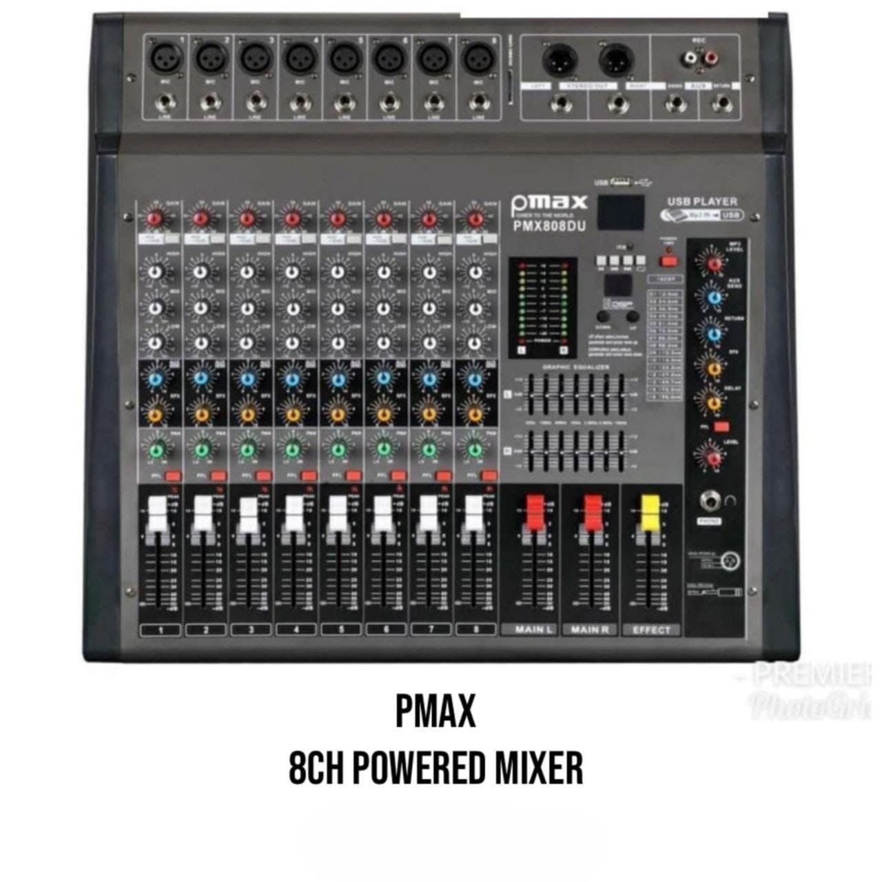 PMAX 8CH POWERED MIXER