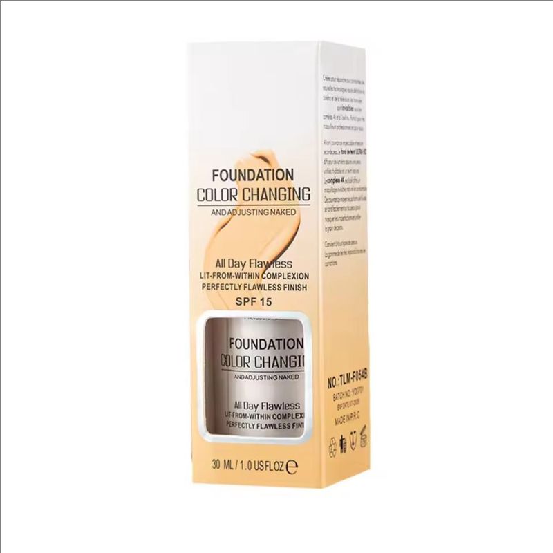 30ml SPF 15 Colour Changing Mature Skin Foundation, Hydrating Waterproof And Light Long Lasting Foundation, Gift For Girls
