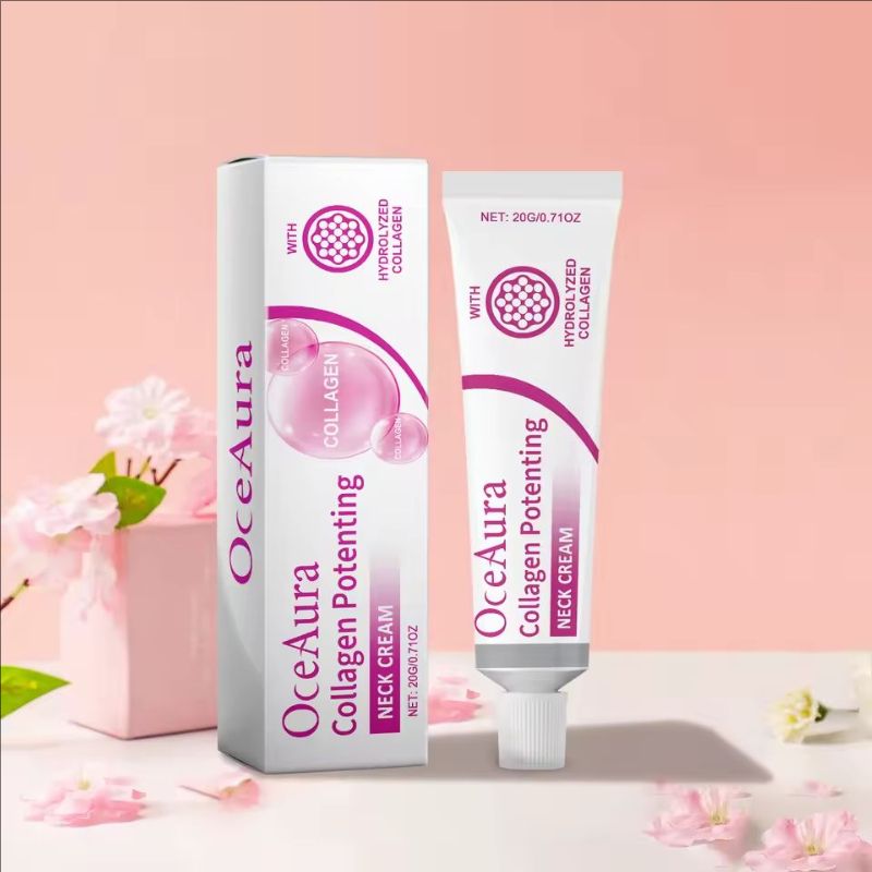OceAura Collagen Tightening Neck Cream Anti-aging Tightening Lifting Whitening Moisturizing Neck Double Chin Reduce Fine Line