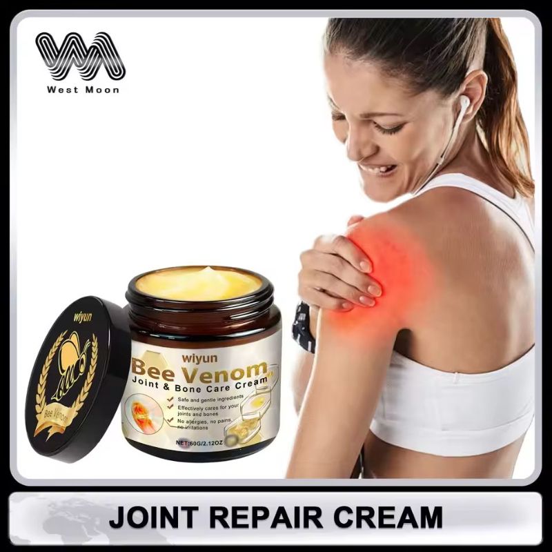 Bee Venom Cream for Joint and Muscles Soothing Leg Skin Reduce Itchiness Strengthen Barrier Moisturizing Knee Body Massage Cream