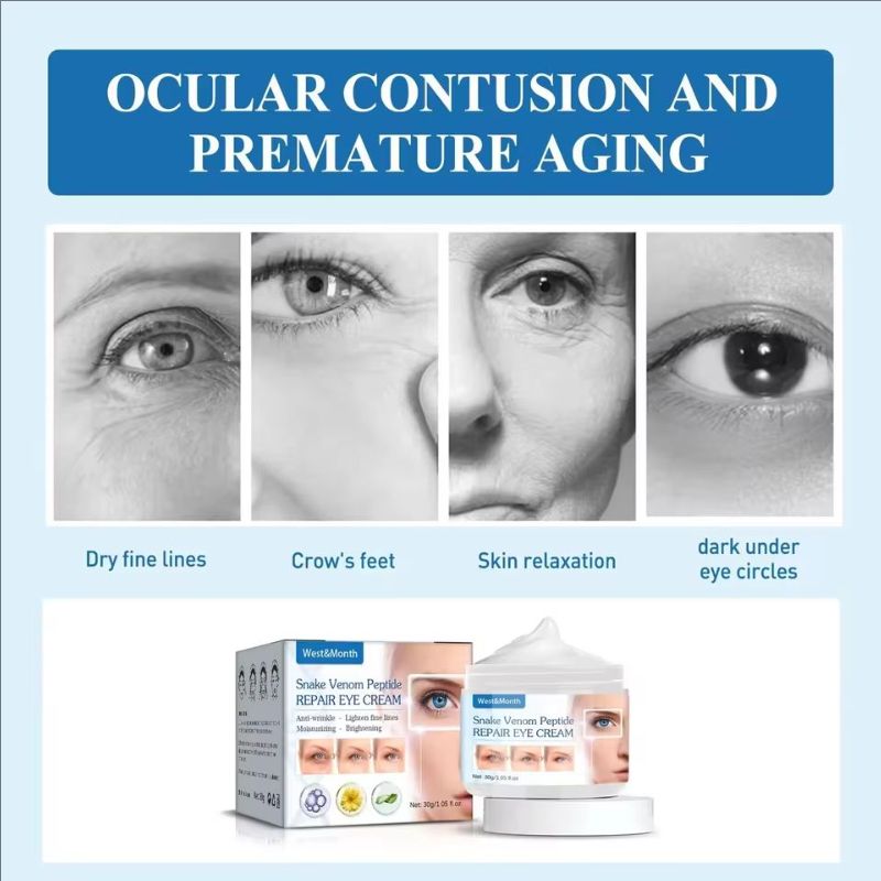 Snake Venom Eye Cream Anti Wrinkle W-hitening Dark Circles Lift Remove Eye Bags Hydrating Reduce Puffiness Brightening Eye Cream