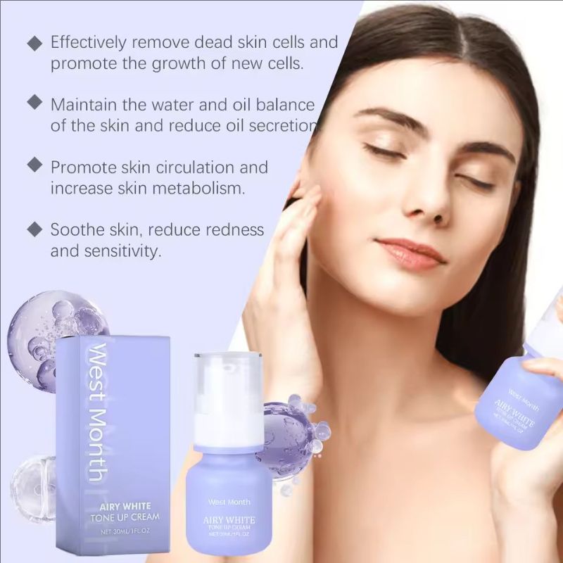 Brightening Face Cream Long Lasting Moisturizing Nourishing Repairing Dryness Remove Dark Dullness Firm Airy White Tone-Up Cream