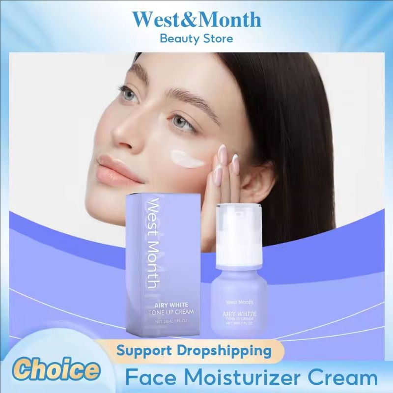 Brightening Face Cream Long Lasting Moisturizing Nourishing Repairing Dryness Remove Dark Dullness Firm Airy White Tone-Up Cream