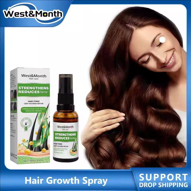 Hair Growth Spray Prevent Hair Loss Anti Baldness Massage Scalp Treatment Nourish Strengthen Hair Thicken Fast Regrowth Liquid