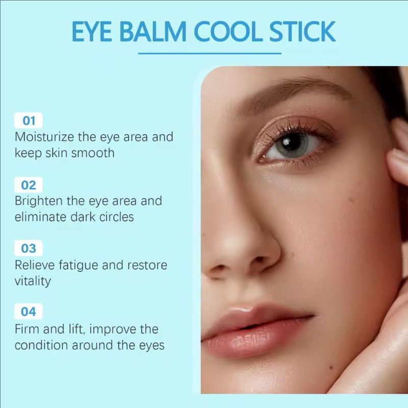 Eye Cream Stick Fade Fine Lines Anti-Wrinkle Deeply Moisturizing Repair Brighten Nourishing Collagan Boosting Cooling Eye Balm