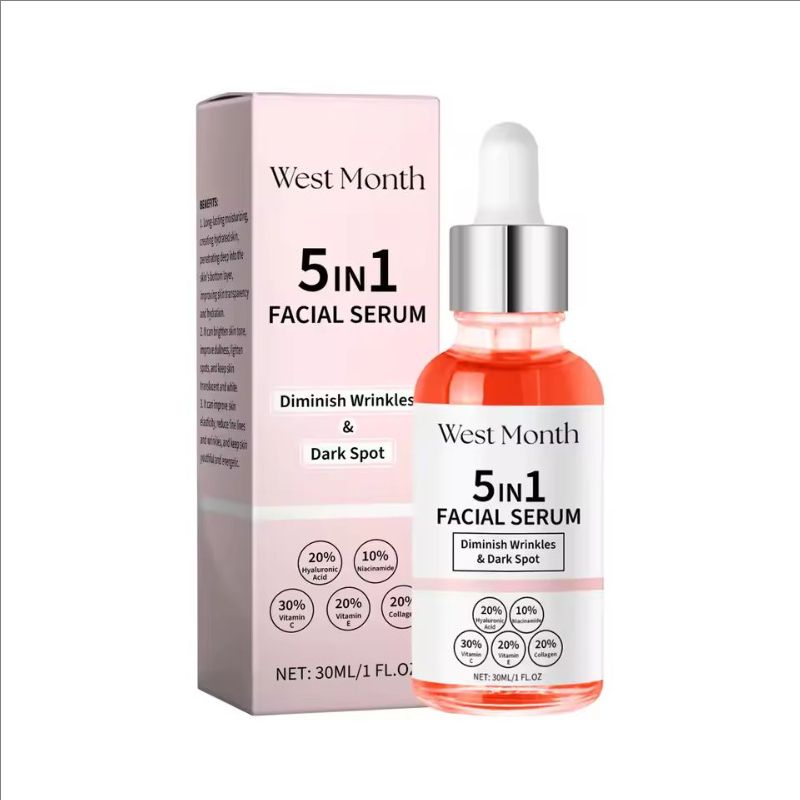 Collagen Facial Serum Reduce Wr-inkle Shrinking Pores Lighten Fine Lines Fade Dark Spots Moisturizing Hyaluronic Acid Essence