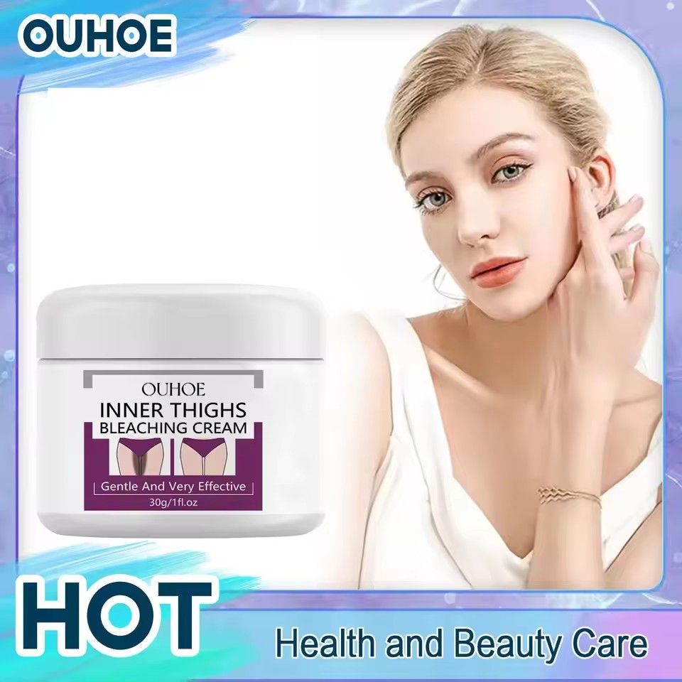 Inner Thighs Lightening Cream Melanin Darkness Remover Private Parts Underarm Whitening Butt Knees Brightening Snow Bleach Cream