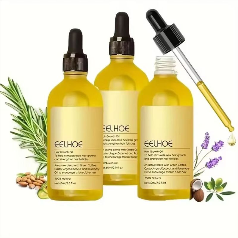 60ml Rosemary Dense Hair Essential Oil Veganic Lavender Repair Hairs Damage Prevent Hair Loss Smooth Hairs Nourish Hair Care Oil