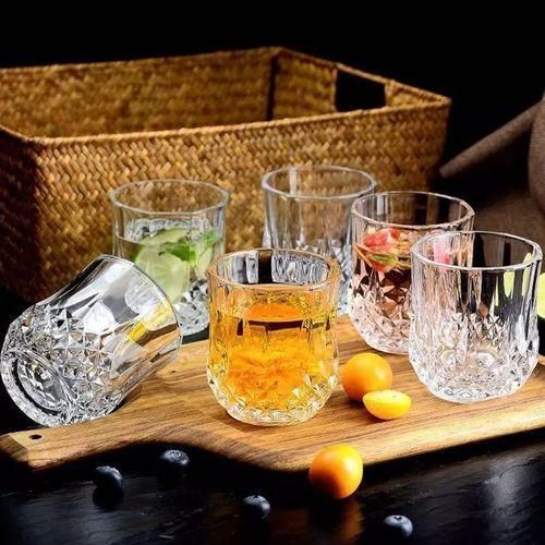 CLEARANCE OFFER 6Pcs Small Size Diamond Heat Resistant Water Glasses