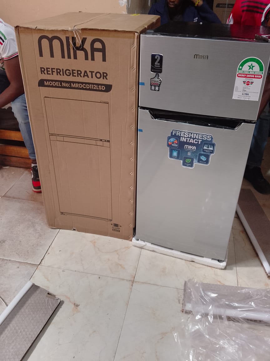 CLEARANCE OFFER Mika 112L, Double Door Direct Cool Fridge