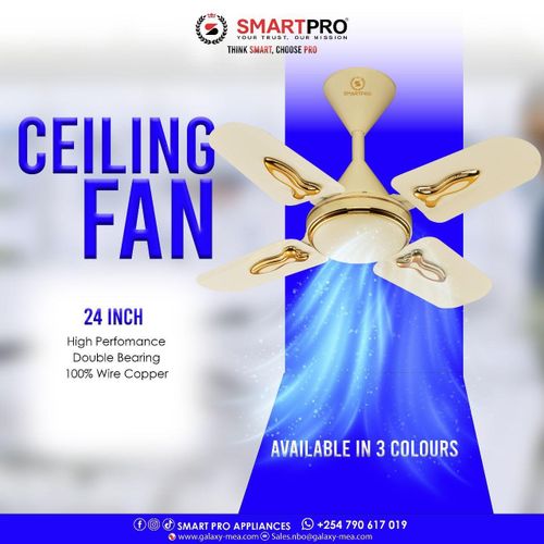 CLEARANCE OFFER Smart Pro Ceiling Fan 24 Inches with 3 Blades