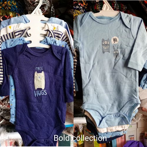 CLEARANCE OFFER Fashion 5PCs Cutest Baby Newborn Cotton Long-sleeve Baby Boy Onesies/Bodysuit/sleepsuit