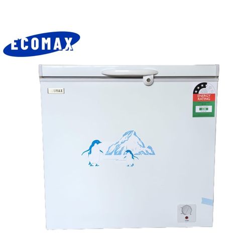 CLEARANCE OFFER Ecomax Chest Freezer 169Litres Plus 5M 6 Way JSB Gift and Freezer Guard