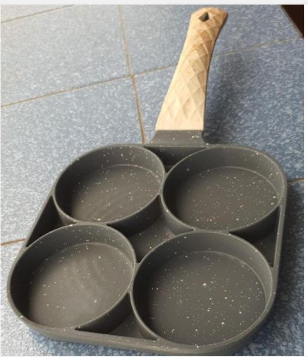 4 compartment nonstick pancake pan Making pancakes one at a time while everyone else is already eating gets old after the second . These divided pancake pans cook multiple por