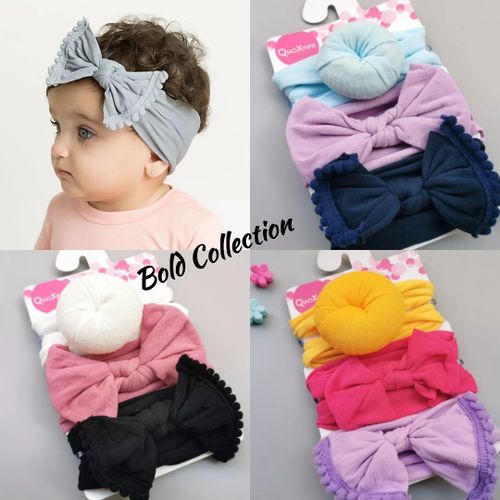 CLEARANCE OFFER 3PCs Most Beautiful Turban Baby Girls Headband