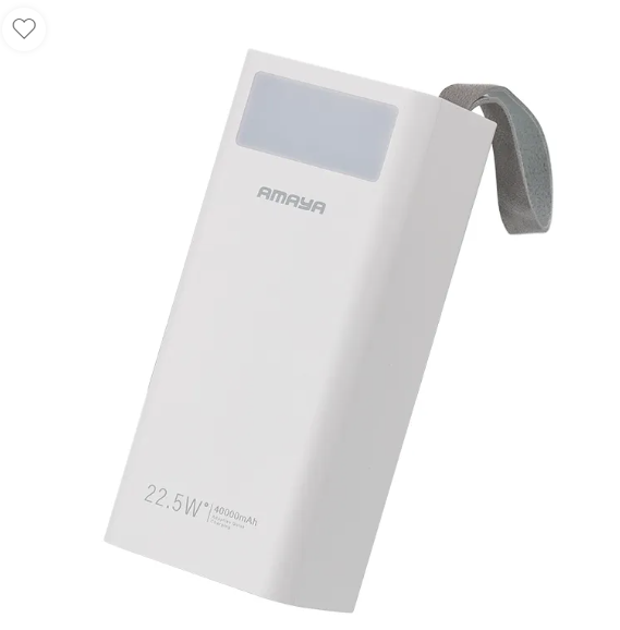 Amaya APW-03 30000mAh Power Bank, 22.5W Fast Charging Safe Polymer Battery, Large Capacity, Fast Charging.