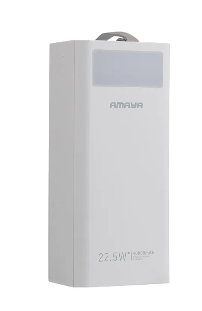 Amaya APW-03 30000mAh Power Bank, 22.5W Fast Charging Safe Polymer Battery, Large Capacity, Fast Charging.