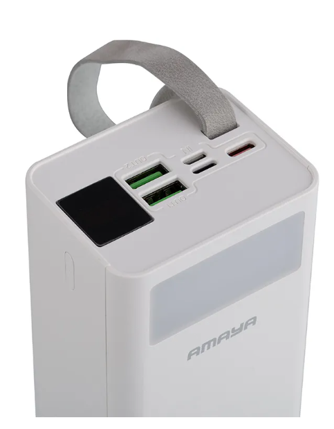 Amaya APW-03 30000mAh Power Bank, 22.5W Fast Charging Safe Polymer Battery, Large Capacity, Fast Charging.