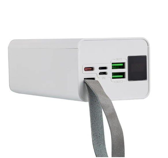 Amaya APW-04 ,40000mAh,Power Bank 22.5W Fast Charging Safe Polymer Battery, Large Capacity, Fast Charging White
