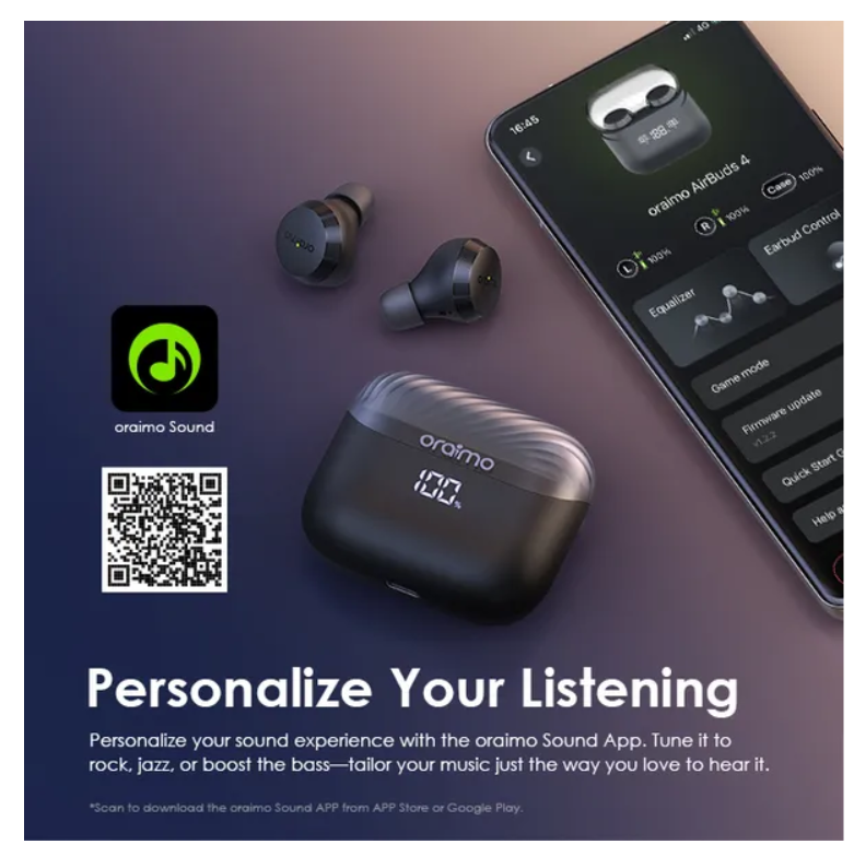 oraimo AirBuds 4 ENC True Wireless Earbuds