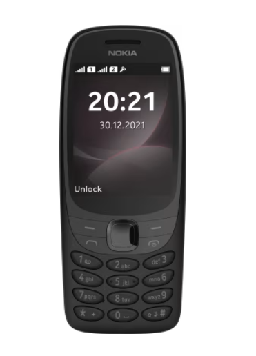 Nokia 6310 Dual SIM Keypad Phone with a 2.8” screen, Wireless FM Radio and Rear Camera with Flash | Blach