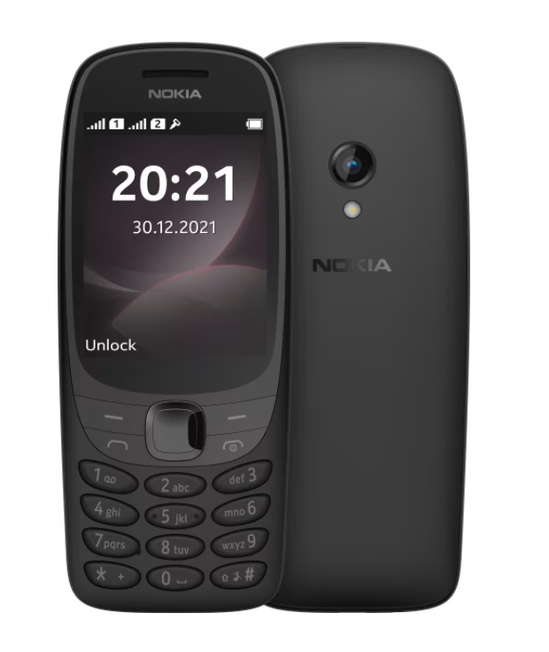 Nokia 6310 Dual SIM Keypad Phone with a 2.8” screen, Wireless FM Radio and Rear Camera with Flash | Blach