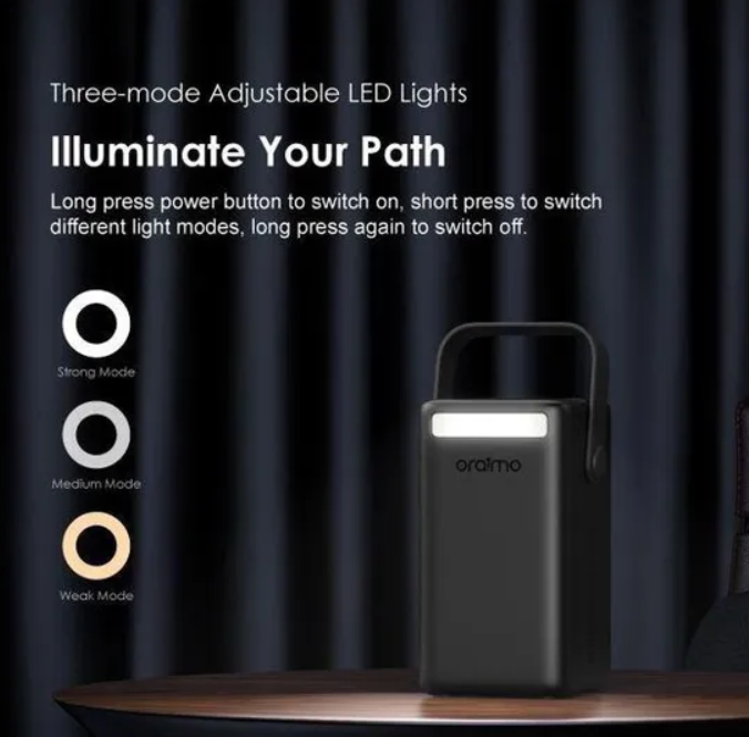 Oraimo PowerBox 500 50000mAh 22.5W portable Power Bank 22.5W super fast charging With Three-mode Adjustable LED Lights Powerbank