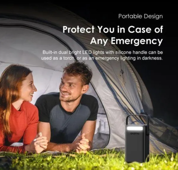 Oraimo PowerBox 500 50000mAh 22.5W portable Power Bank 22.5W super fast charging With Three-mode Adjustable LED Lights Powerbank