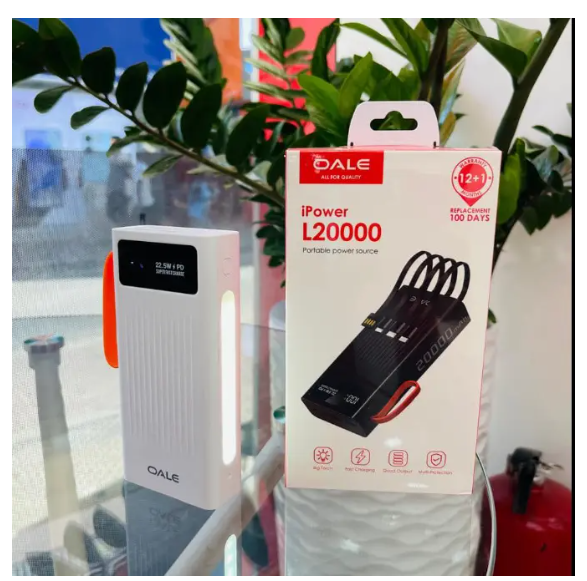 OALE iPower L20000 multi-role mobile power supply fast charging power bank with a torch and 1 year warranty