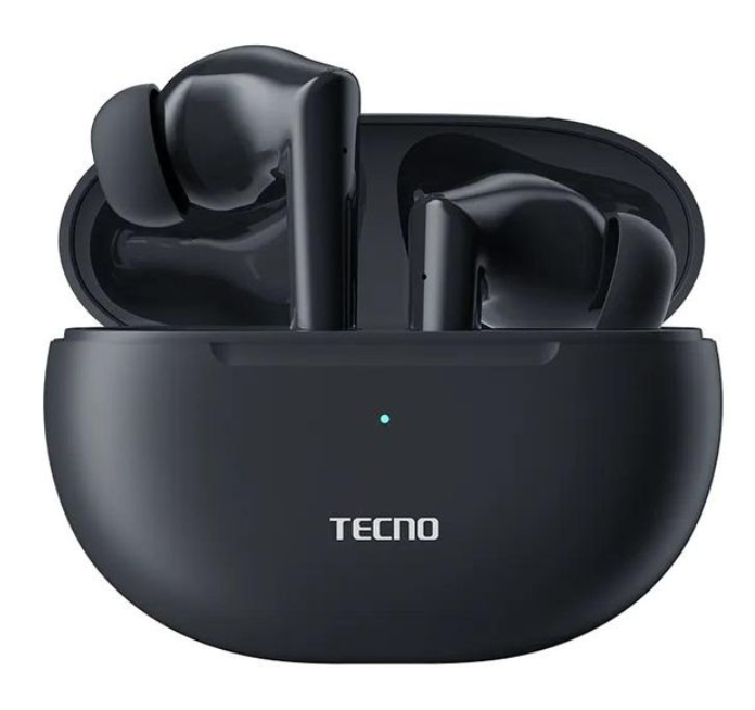 Tecno TWS Buds 3 Noise Cancellation, 37 Hrs Playback, Immersive Sound, IPX5 Earbuds- Black