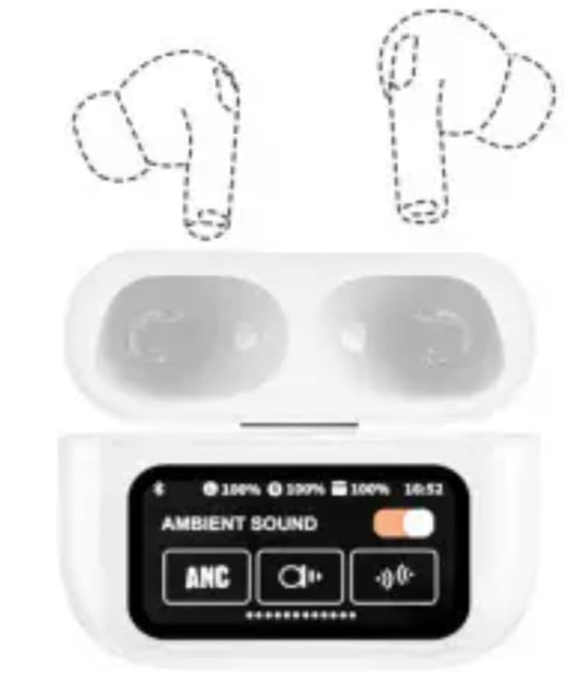 Amaya Z50 Touch Screen Earbuds Bluetooth 5.4 with ANC / ENC Noise reduction/ HD sound in calls Earbuds Wireless Bluetooth Earphones