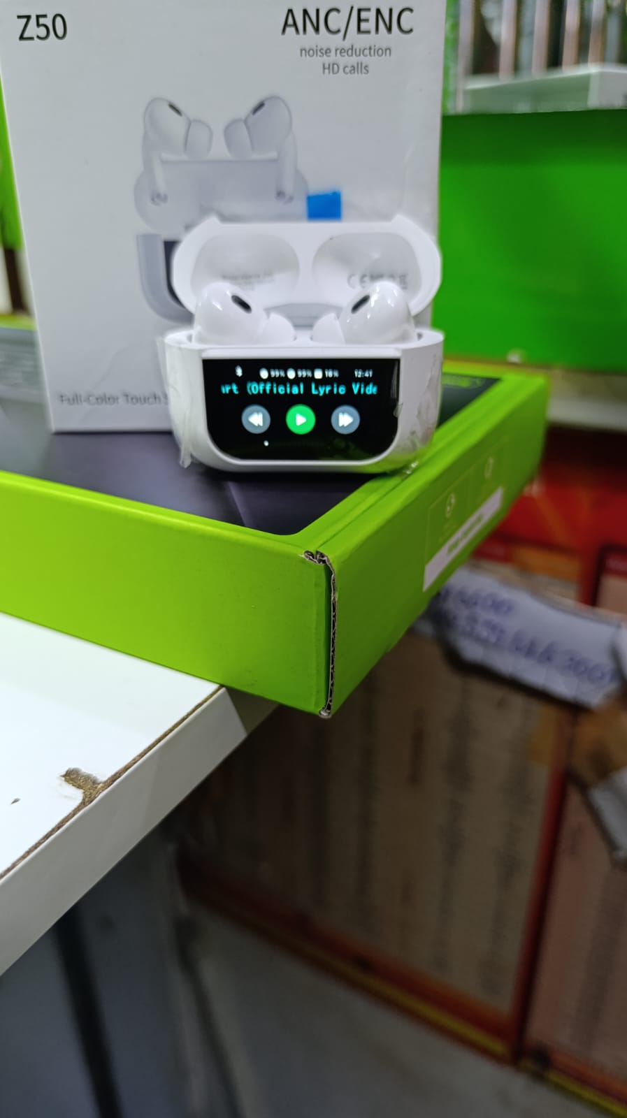 Amaya Z50 Touch Screen Earbuds Bluetooth 5.4 with ANC / ENC Noise reduction/ HD sound in calls Earbuds Wireless Bluetooth Earphones