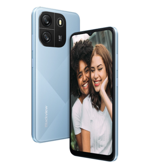 Blackview Wave 6C Smartphone 4(2+2)GB RAM+32GB ROM 6.5 Inches HD+IPS (Dual SIM), 5100mAh Face unlock Android 13 Smartphone