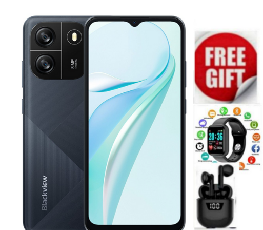 Blackview Wave 6C Smartphone,&nbsp;6.5", 32GB + 2GB RAM (Dual SIM),&nbsp;5100mAh, Black+Free Gifts